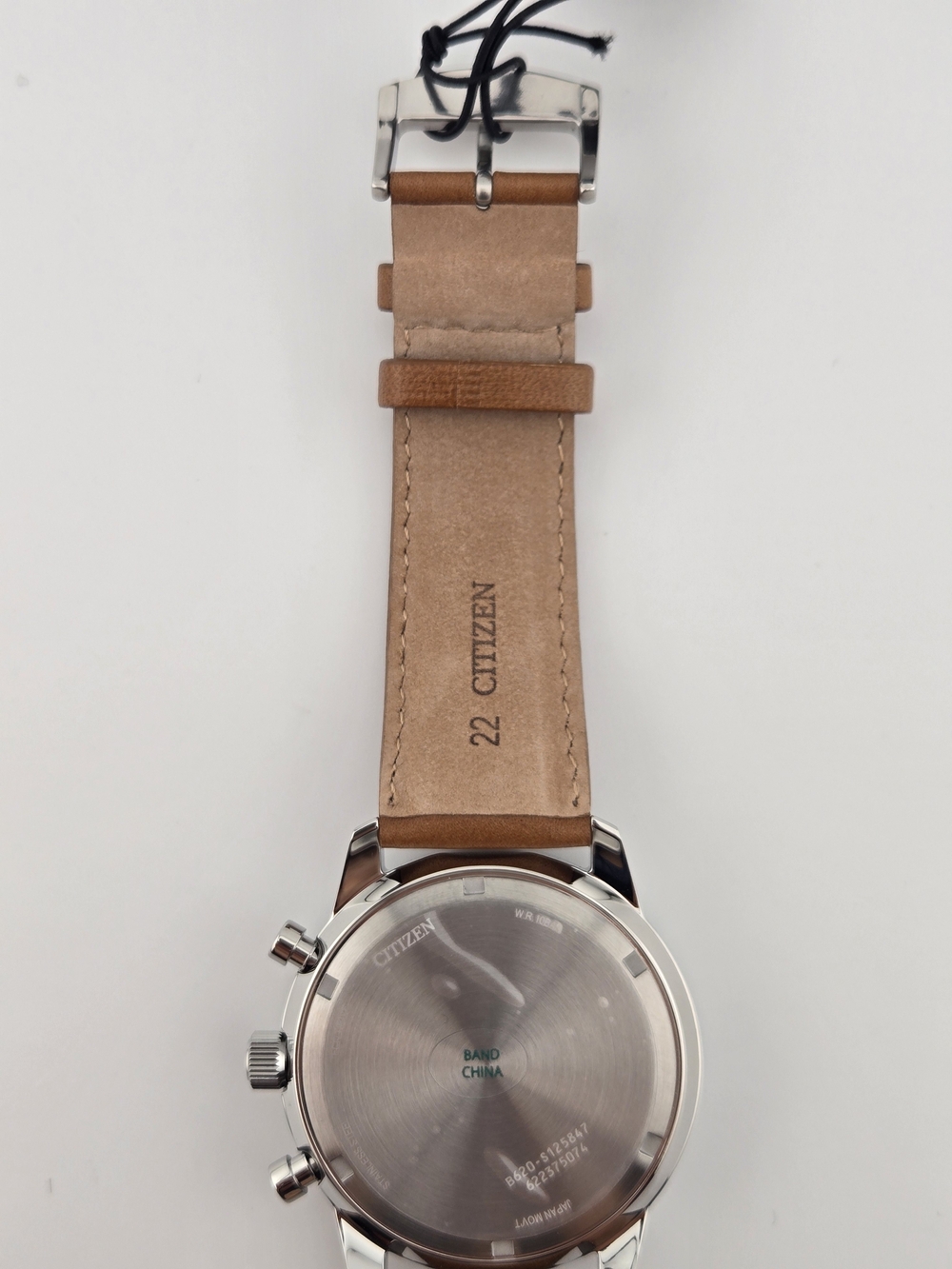 NEW Citizen Men's CA4500-08X Eco-Drive Chronograph Stainless Steel Leather Watch - Picture 8 of 15